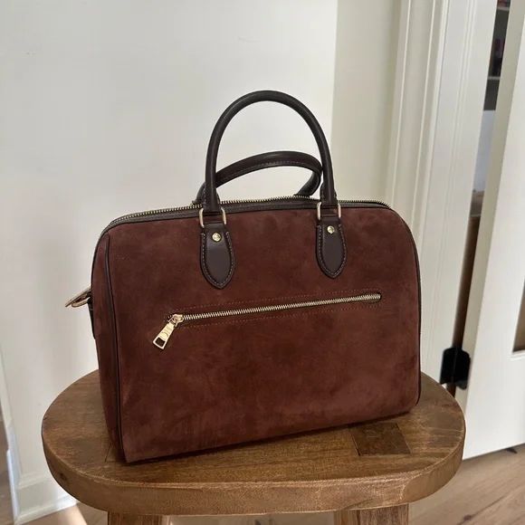 COACH Suede Large Rowan - Picture 2 of 5